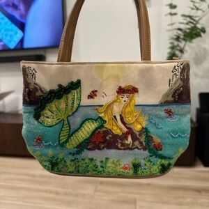 Mini Vintage Preston & York Beaded Mermaid Bag 🐚✨